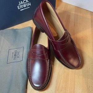 Jack Erwin "Charlie" Burgundy Penny Loafer  NIB